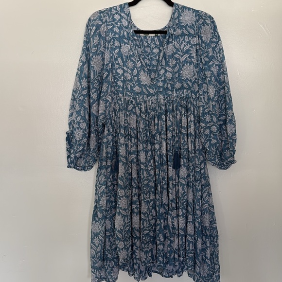 Dolma Raya Block Printed Mini Dress, Sz M - Picture 4 of 10